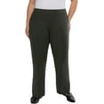 thumbnail image 5 of Matty M Women's Pull On Straight Leg Office Pants Dark Olive,  XS, 5 of 5