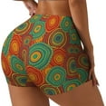 thumbnail image 2 of Naloa Abstract Pattern Biker Shorts for Women Seamless Scrunch Short Women’s Yoga Shorts for Gym Running Sport Shorts - X-Large, 2 of 9