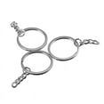 thumbnail image 3 of SagaSave 20Pcs Metal Split Rings Chain Circle Key Ring Keychain Silver, 3 of 6