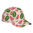 thumbnail image 3 of Daiia Watermelon print Baseball Cap Men Women Golf Dad Hat Adjustable Original Classic Low Profile Hat Unconstructed Plain Cap, 3 of 9