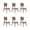 Beige, variant on New Classic Furniture Oscar Solid Wood Dining Chair in Walnut (Set of 6)
