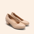thumbnail image 3 of Zapatos de Tacón Bajo Chunky Nude para Mujer DREAM PAIRS DWUMPU2547 5 cm, 3 of 8