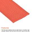 thumbnail image 2 of Uxcell Flat Nylon Webbing Strap for Luggage-rack Backpack Handle Cargo Straps Tangerine, 2 of 2