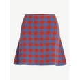 thumbnail image 5 of Free Assembly Women's Fit and Flare Plaid Mini Sweater Skirt, Sizes, XS-XXL, 5 of 5