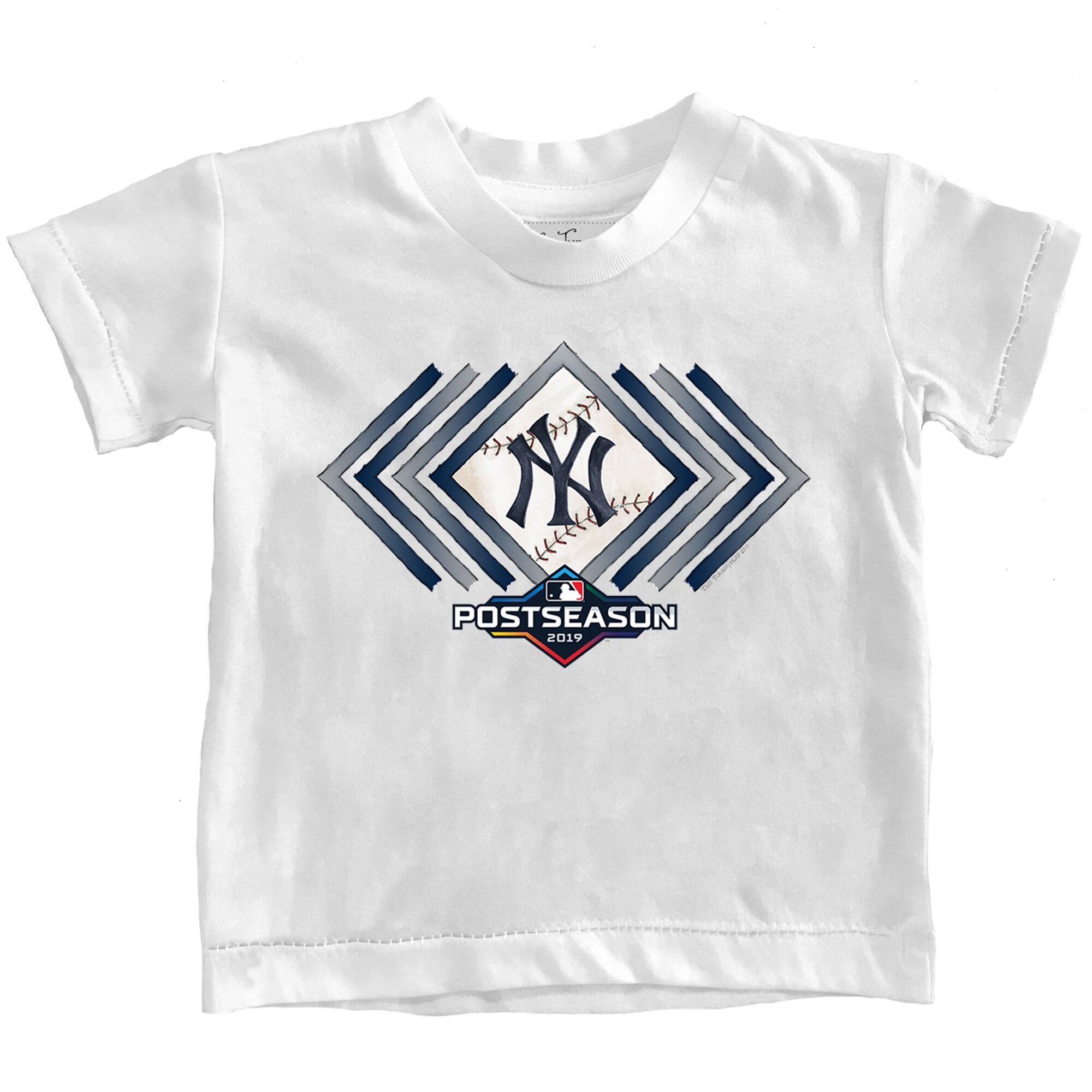 New York Yankees Tiny Turnip Youth 2019 Postseason TShirt White