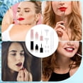 thumbnail image 5 of 4Pcs 6ml Square Empty Lip Gloss Tube Glaze Container with Wand Applicator and Rubber Stopper Black Pink Gradient Refillable Lipgloss Balm DIY Samples Bottle Tube with Droppers Funnel for DIY, 5 of 6