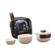 thumbnail image 5 of Juego de té portátil con estuche, cerámica, regalo para amantes del té, vajilla de viaje. Juego de dos tazas de té, 5 of 9