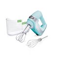 thumbnail image 1 of Hamilton Beach Batteur à Main Électrique Professionnel à 5 Vitesses avec Étui de Rangement à Pression, Rafale Rapide, Fouets et Fouet à Fil Torsadé en Acier Inoxydable, Menthe (62658), 1 of 8