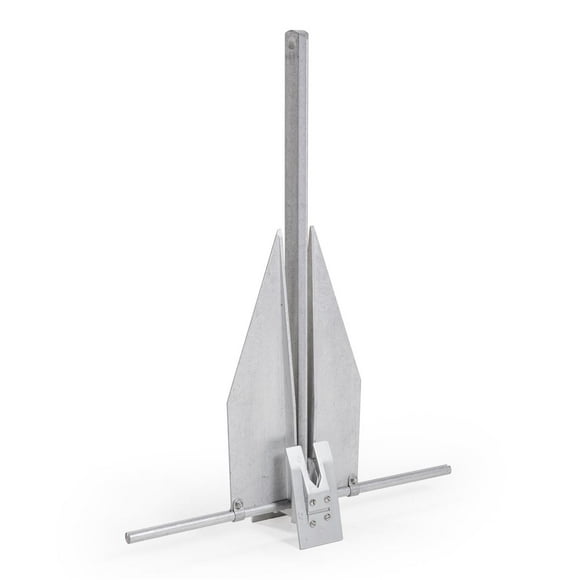 Fortress Anchor Boat Anchor G-16 Guardian; Fluke Style; 7 Pound Weight; 29 Inch Length x 23 Inch Width; Anodized; Silver; Aluminum-Magnesium Alloy; Adjustable Fluke Angle