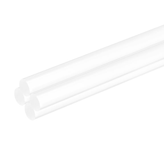 Uxcell 4Pack Acrylic Round Rods 23/64" x 10" Clear Acrylic Dowel Rods Sticks