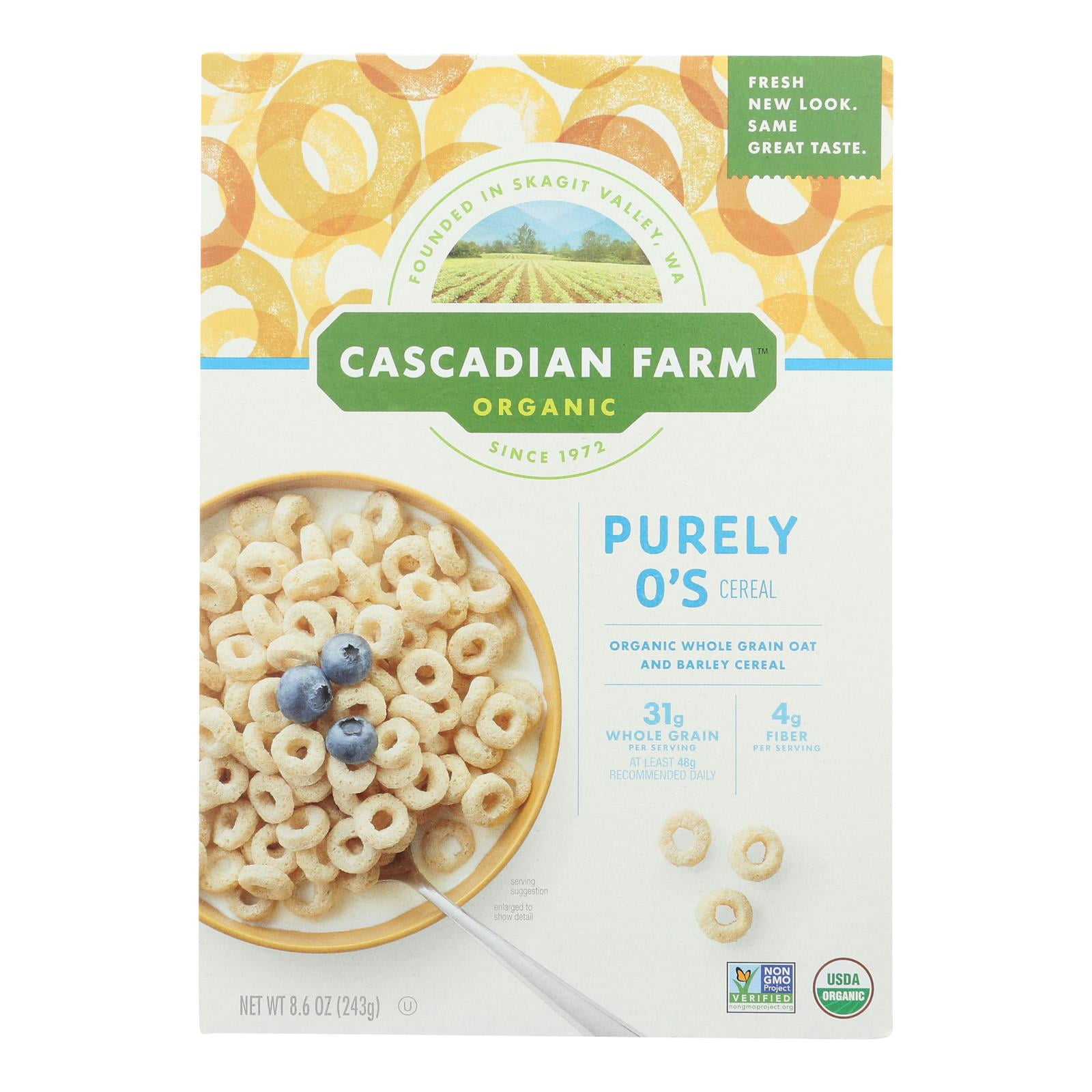 Cascadian Farm, Whole Grain Cereals, GMO Free, Organic, 8.6 Oz, 12 Ct