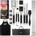 thumbnail image 2 of Kaluns 21 Pcs BBQ Tools Grill Accessories Set with Case & Apron – Heavy Duty Stainless Steel Grill Set and BBQ Utensils for Grilling Gifts for Men, 2 of 8