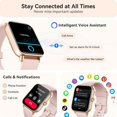 thumbnail image 3 of Reloj inteligente Gydom para mujer con Alexa, IP68, rastreador de actividad física, 3 of 7