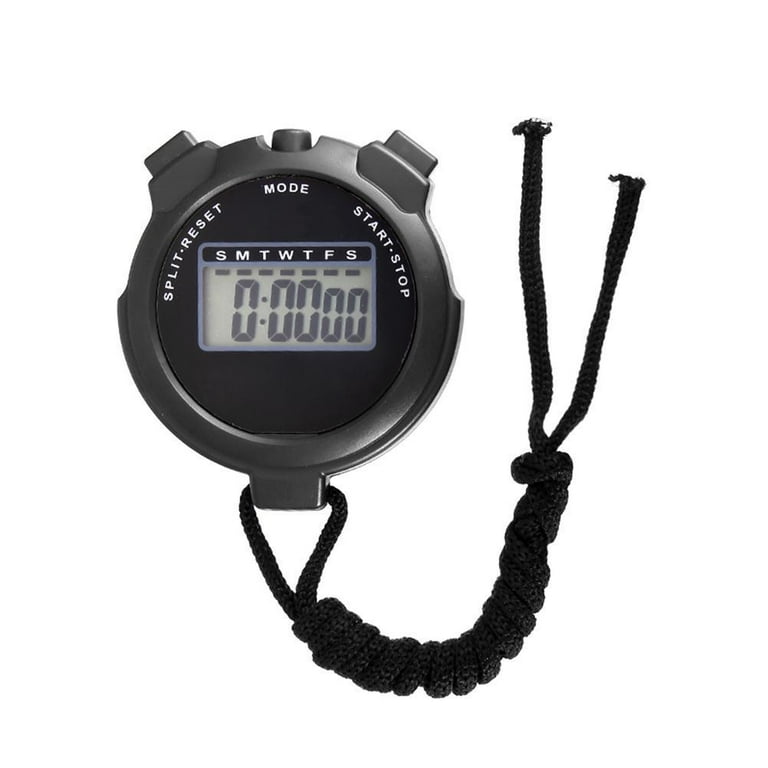 White Stop Clock Stopwatch, For Sports