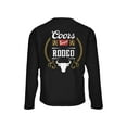thumbnail image 3 of Tee Luv Men's Coors Banquet Rodeo Bull Double Sided Long Sleeve Beer T-Shirt (XL), 3 of 6