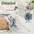 thumbnail image 6 of Spring Floral King Size Pillow Cover, Pillowcase Protectors with Zipper, Breathable Decorative Throw Pillow Case Cover, Teal Tulip Vintage Botanical Summer Pillow Shams for Couch Sofa 20x36Inch, 6 of 8