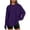 Purple1, variant on Jalioing Oversized Long Sleeve T Shirt for Women Baggy Loose Crew Neck Basic Tee Shirt Casual Plain Tops Clothes