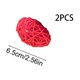 thumbnail image 3 of Decoración de Pascua Juego de bolas de ratán tejidas de 6,5 cm, 2 adornos de fibra con huevos, azul claro rosa rojo púrpura verde amarillo, decoración para fiestas colgantes, 3 of 6