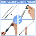 thumbnail image 3 of HAMPPLIES Clothes Prop Pole Adjustable Length for Daily Use Stainless Steel 1Pcs, 3 of 8