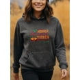 thumbnail image 3 of Stylish Harvest Thanksgiving Hoodie for Men Women, Funny Turkey Graphic Pullover Hooded Sweatshirt, Cozy Cotton Poly Blend, Holiday Fall Outfit, 3 of 5