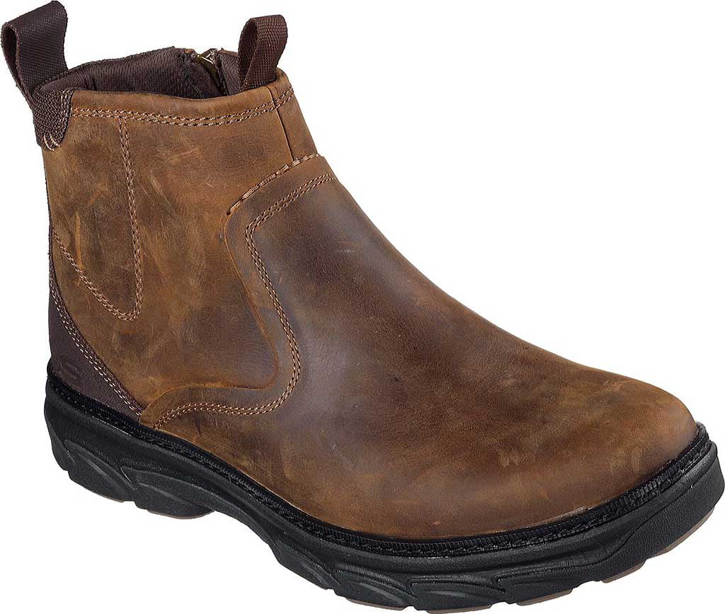 skechers boots mens brown