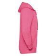 thumbnail image 2 of Russell - Sudadera con capucha y cremallera para hombre (Rosa Jaspeado), 2 of 5