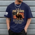 thumbnail image 2 of Ramiter 250 Anniversary USA Shirt Men USA 250th Anniversary Shirt Patriotic American Flag Eagle Tops 1776-2026 Tshirt(Dark Blue,S), 2 of 5