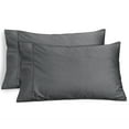 thumbnail image 3 of BLC Queen 100% Cotton Percale Sheet Set 4 piece Hotel Quality Sheets Gray color 300 Thread Count Soft Cotton Deep Pocket up to 15-inch Fade and Shrink Resistant, 3 of 7