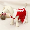 thumbnail image 2 of Pareja Ropa navideña para perros Ropa pequeña para mascotas Chaqueta de invierno Vestido de transformación navideña Ropa de Papá Noel Falda (M) JM, 2 of 4