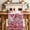 Pink Crimson, variant on Valentine's Day Table Runner - 60 Inch Long Gnomes Love Roses Romantic Pink Plaid Cotton and Linen Blended Dress Scarves Farmhouse Table Runner for Kitchen Dining, Coffee Table, 13" x 60"