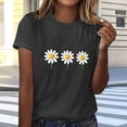 thumbnail image 4 of Tops de Manga Corta de Algodón para Mujeres, Moda Impresa Cuello Redondo Blusa Casual para el Hogar Y el Uso Diario, 4 of 4