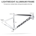 thumbnail image 2 of Freno de disco de cable interno de cuadro de bicicleta de carretera de aleación de aluminio 700C (blanco M), 2 of 9