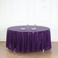 thumbnail image 2 of BalsaCircle 120" Sequin Round Tablecloth Purple, 2 of 6