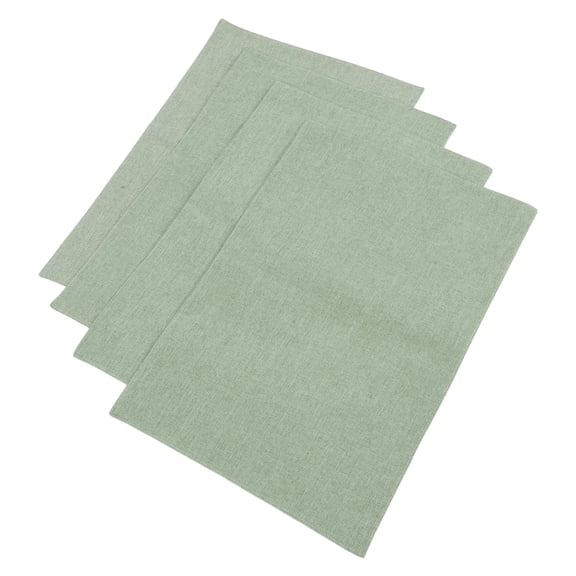 UPOUART 4Pcs Party Napkins Cloth Green Polyester Elegant Table Decoration for Weddings