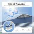thumbnail image 6 of Alpha Joy 10'x 10' Instant Canopy Outdoor Ez Up Outdoor Canopy Shelter Tent with 4 Side Walls, Blue & White, 6 of 8