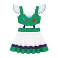 thumbnail image 5 of Cowgirl Cartoon Cosplay Princess Outfit, Ruffle Sleeve A-Line Dress, Halloween Costume for Anime Cosplay Masquerade Birthday Party, 5 of 9