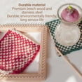 thumbnail image 2 of SLGHLSAHG Square Knitting Loom, Household Handmade Weaving Loom, DIY Handcraft Wood Knitting Board Knitting Tool for Weaving Hat, Scarf, Blanket, Shawl for Children & Adults (10 * 10cm) A2542, 2 of 8