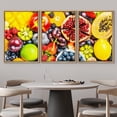 thumbnail image 3 of wall26 Framed Canvas Print Wall Art Set Papaya Pomegranate Apple Berry Variety Food Kitchen &amp; Cooking Photography Realism Decorative Colorful for Living Room, Bedroom, Office - 16"x24"x, 3 of 5