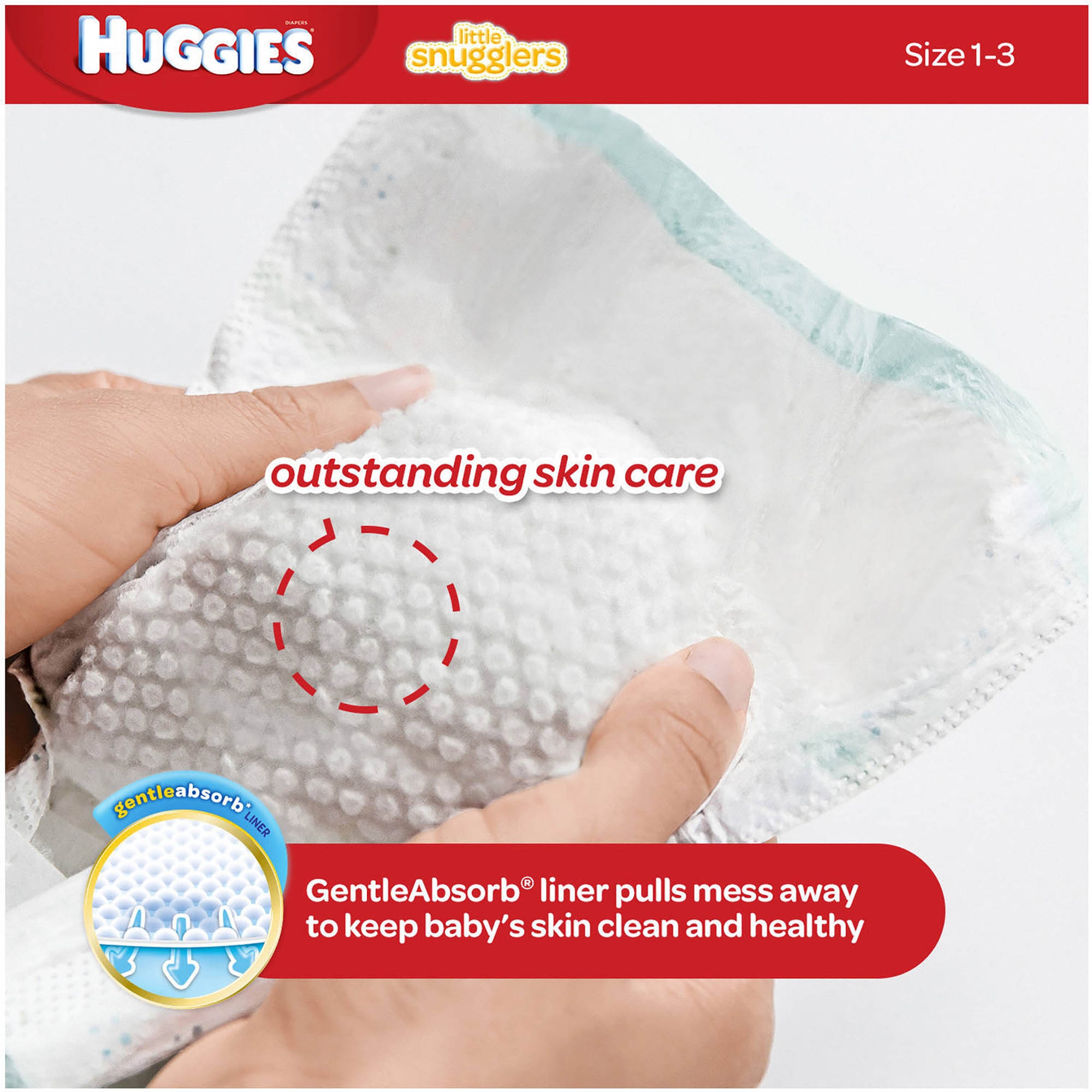 Huggies Little Snugglers Baby Diapers, Size 1, 20 Ct, Convenience Pack