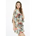 thumbnail image 3 of Women's Hawaiian Poncho Luau Dress Neon Sunset, 3 of 5