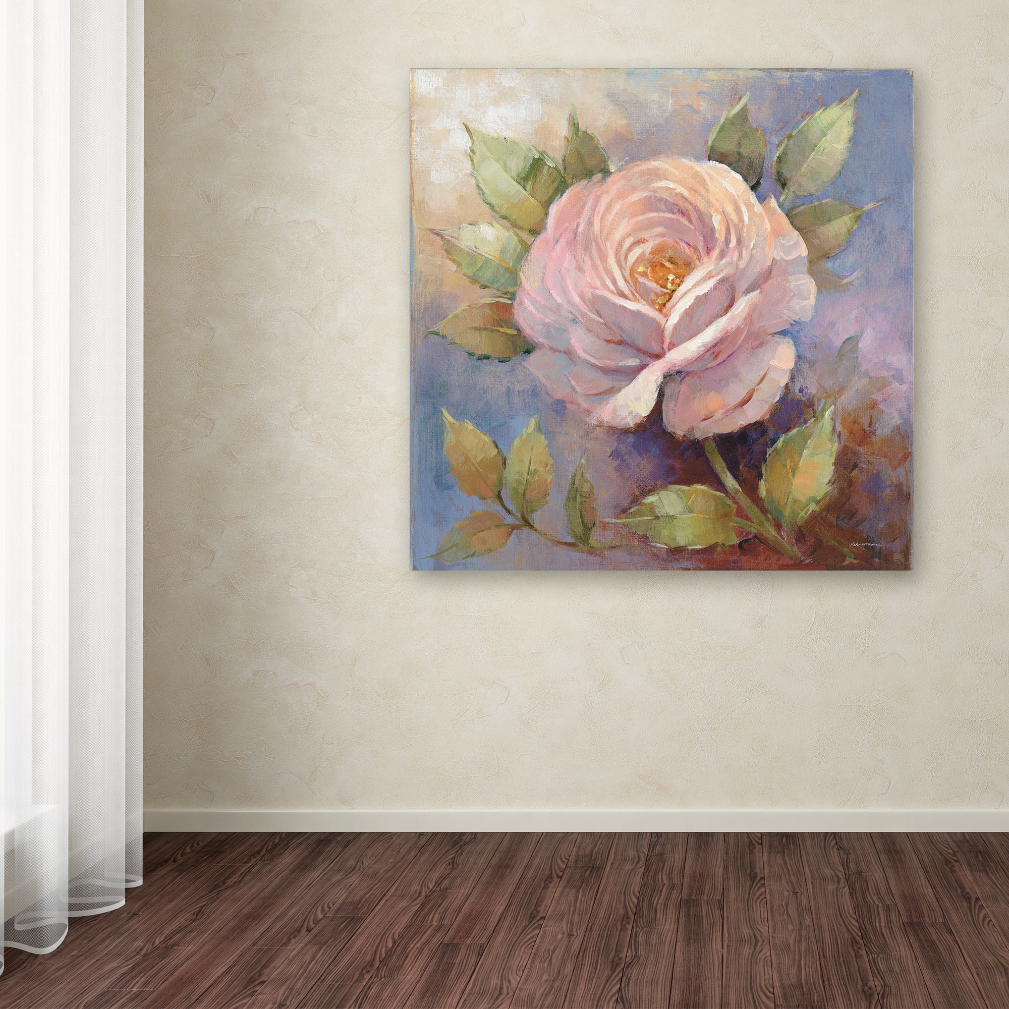 Roses on Blue IV Crop' Canvas Art by Peter McGowan