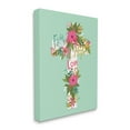 thumbnail image 3 of Stupell Industries Faith Hope Love Floral Cross Religious Painting Gallery Wrapped Canvas Print Wall Art, 3 of 5