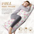 thumbnail image 5 of Lsque Floral Body Pillow Case Cover,Ultra-Soft Microfiber Bed Pillow Cases 20x54 inches,Elegant Bedding,Breathable Durable Pillow Cover with Envelope Closure, 5 of 8