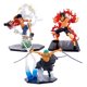thumbnail image 3 of Figuras de acción de One Piece, muñecos de Anime de mono D Luffy Roronoa Ace Vinsmoke Sanji, modelo de PVC, juguete acrobático coleccionable, regalo de decoración, 3 of 4