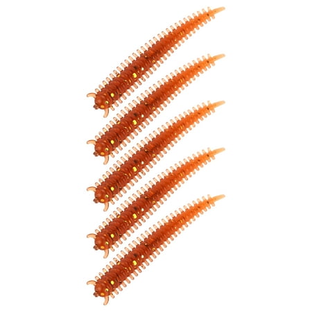 5Pcs Soft Lure Trout Swimbaits Fishing Tackle Accessories for Trout Fishing 6cm Artificial Sandworms