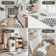 thumbnail image 5 of Gray Floral Pattern Kitchen Rugs Sets Of 3,Kitchen Runner Rugs Non Skid Washable,Decorative Kitchen Floor Mats for Kitchen,Sink,Laundry,17"x30"+ 17"x47" + 17"x59", 5 of 6