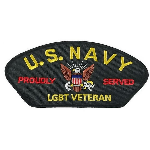 US NAVY LGBT LESBIAN GAY BISEXUAL TRANSGENDER PRIDE Proudly Served Veteran Patch