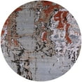 thumbnail image 1 of Ahgly Company Indoor Round Mid-Century Modern Dark Gray Oriental Area Rugs, 6' Round, 1 of 6