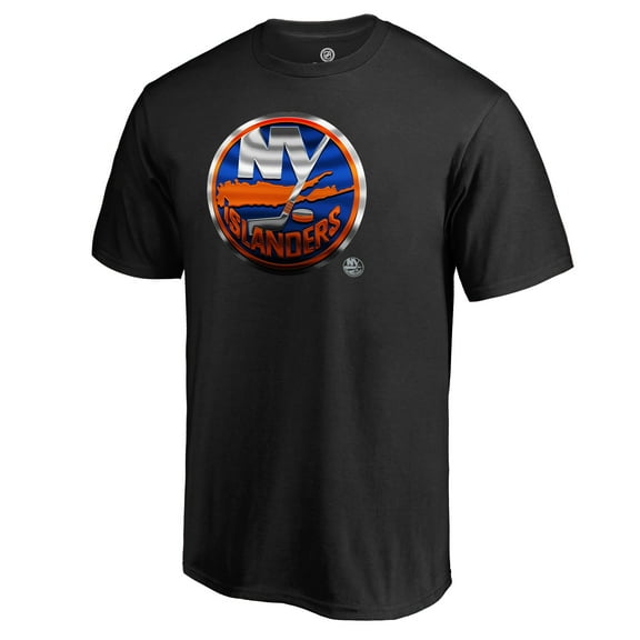 Men's New York Islanders Black Midnight Mascot T-Shirt