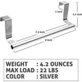 thumbnail image 2 of 9" Over The Cabinet Towel Bar, Hand Towel and Washcloth Rack for Bathroom and Kitchen, 2 Pack, 2 of 9